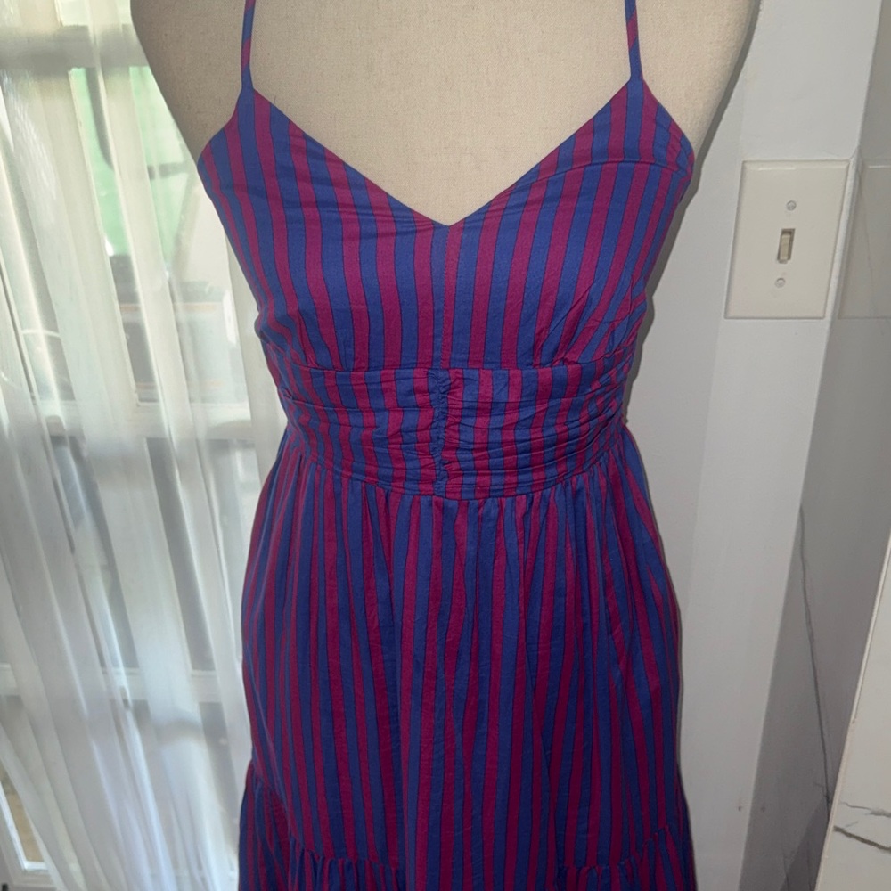Banana Republic Purple and Blue Midi Dress